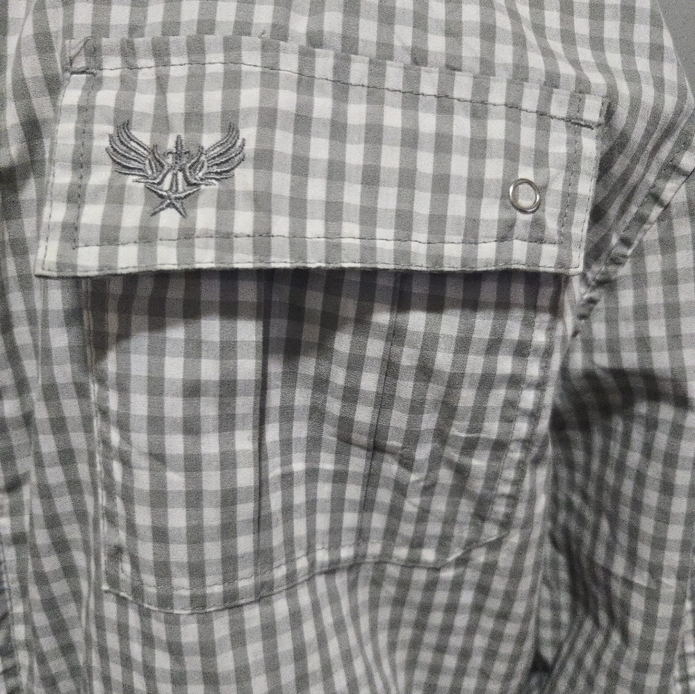 Basic Code Men's Lightweight Check Zip-Up Jacket … - image 3